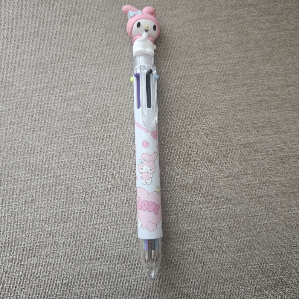 My MELODY SANRIO Cute Multicolor Pen with Character Topper